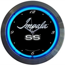 Impala Neon Clock 15&quot;x15&quot; - £68.73 GBP