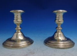 Old French by Gorham Sterling Silver Candlestick Pair #659 4 3/8&quot; x 4 7/... - $429.32 CAD