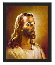 JESUS CHRIST OF NAZARETH CHRISTIAN PAINTING 8X10 FRAMED PHOTO - £15.72 GBP