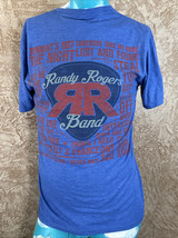 Randy Rogers Band T-Shirt Blue District Perfect Tri Size Small S Country Music - $11.98