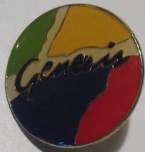  Genesis Colourful Metal Button 1980&#39;s 1 Inch Diameter NM Rutherford Ban... - £11.56 GBP