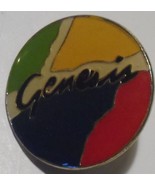  Genesis Colourful Metal Button 1980&#39;s 1 Inch Diameter NM Rutherford Ban... - $14.77