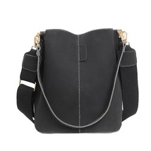 Crossbody bag shoulder frosted large capacity fashion casual wide shoulder strap bucket thumb200