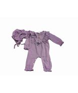 Boutique Infant Girl Romper 6/9 M  Purple Cable Knit New Without Tugs - $24.79 CAD