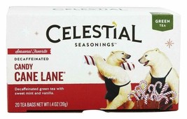 Celestial Seasonings - Holiday Seasonal Favorite Green Tea Caffeine Free Cand... - £11.29 GBP