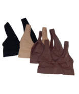 Rhonda Shear Original Ahh 4‑Pack Bra S (S/CH/P) 2 Dark Mauve, 1 Nude, &amp; ... - $29.69