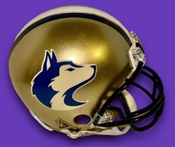 Washington Huskies Custom Harry The Husky Logo Football Mini Helmet - £58.71 GBP