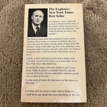 Senatorial Privilege Political Biography Paperback Book by Leo Damore 1988 - £9.59 GBP