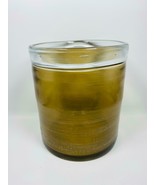Sanblasted Glass Vase - Medium Smoked/Clear 6.1&quot;diam x 6.8&quot;H - CANVAS - $555.35 MXN