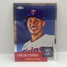 2022 Topps Chrome Platinum Anniversary Carlos Correa Base #256 Minnesota Twins - $1.97