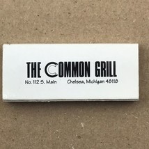 The Common Grill Chelsea Michigan Vintage Matches Empty Matchbox - $9.89