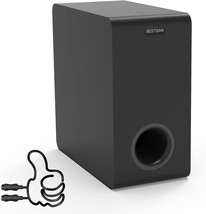 Powered Subwoofer, Bestisan 6.5&quot; Active Home Audio Subwoofer In Compact Design, - $108.18