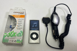 Apple iPod Nano 4th Generation Grey 8GB A1285 MP3 Player Charger &amp; Ear Pods - $42.06