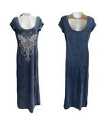 From Los Angeles by BUS STOP Maxi Dress grunge y2k bedazzled angel wings... - $51.48