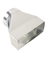 Master Flow 10 in. x 4 in. to 6 in. Universal Register Box Galvanized Steel - $255.05 MXN