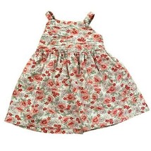 Ralph Lauren Pink Floral Sundress Girls Size 9 Months Cottagecore Sleeveless - $22.00