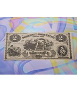 1862 Somerset and Worcester Savings Bank $2 Bill Vintage Reproduction - $14.99