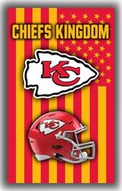 Kansas Football Team Memorable Flag 3x5ft Chiefs Helmet Vertical Banner - $335.24 MXN