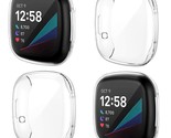 4-Pack Screen Protector Case Compatible With Fitbit Sense/Versa 3, Soft ... - $12.99