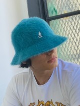 Men&#39;s Kangol Marine Teal Furgora Casual Bucket Hat NWT - £89.67 GBP