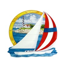 3 Placemat Set Sailboat Shape Nautical Pimpernel Table Mates England 12&quot; x 12&quot; - £12.64 GBP