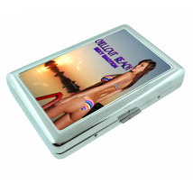 Dubai Pin Up Girls D9 Silver Metal Cigarette Case RFID Protection Wallet - £13.41 GBP