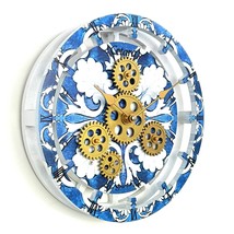 Italy line Desk-Wall Clock 10 inches with real moving gears CETARA - $49.99