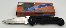 Frost Cutlery Panther Creek Folder Stainless Steel Pocket Knife 4 1/2" w/Case - $7.46