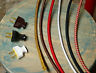 8' Cloth Covered Round Cord w/ Plug, 18ga. Vintage Style Lamp Cord, Lights, Fans