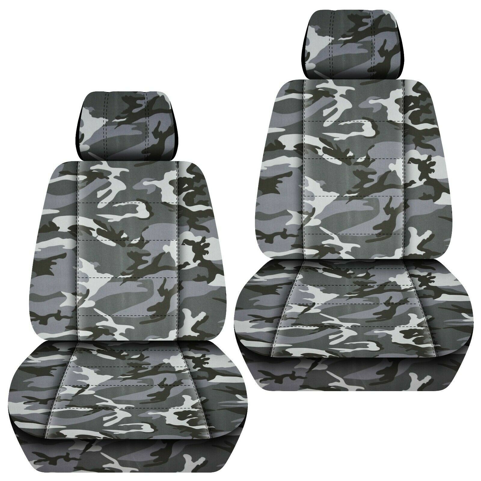 Front set car seat covers fits 2012-2020 Nissan NV 1500/2500/3500   Camouflage - £63.20 GBP