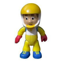 Disney Handy Manny Yellow Suit Helmet Race Car Driver 4.75&quot; Poseable Figure 2009 - £3.14 GBP