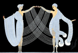 Le Mystere Des Pierreries 22x30 Art Deco Print by Erte - £90.17 GBP