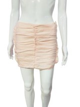 NWOT Isabel Marant Women&#39;s Ruched Ruffle Cotton Pink Short Mini Skirt Size S 36 - £83.52 GBP