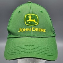John Deere Trucker Hat Cap Green Snapback Mesh Back Adjustable - $9.99