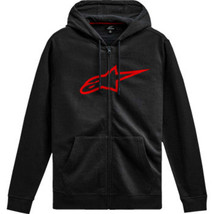 ALPINESTARS Ageless V3 Zip Hoodie - Black/Red - Medium 1244-51490-1030-M - $84.99