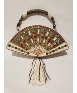 Mary Frances Handbag Purse FAN OUT Beads Rhinestones Tassel Very Rare 15... - £195.53 GBP