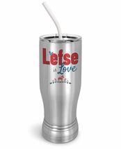 PixiDoodle Norwegian Love Lefse Insulated Coffee Mug Tumbler with Spill-Resistan - £27.61 GBP+