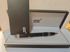 Premium Montblanc Star walker { black ink } Silver + Black Body Ballpoin... - $212.97