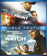 Double Feature on Blu-ray Home Front and End of Watch Rated R w/ Bonus Features - $7.95