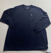 Psycho Bunny Navy Blue Long Sleeve T-Shirt Pima Cotton Mens 4XL Logo New - £30.36 GBP