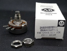 ALLEN BRADLEY POTENTIOMETER 750 OHM 2W RV4 RV4LAYSA751A Type J JA1L040S7... - $5.99