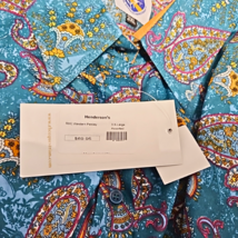 Royal Highness Equestrian Western Show Shirt Teal Paisley 3XL NWT  image 10