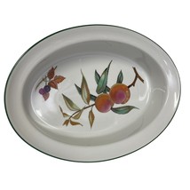 Evesham Vale Royal Worcester Oval Ovenware Bowl Dish Peaches Berries Des... - $25.37
