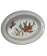 Evesham Vale Royal Worcester Oval Ovenware Bowl Dish Peaches Berries Des... - $34.40 CAD