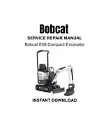 Bobcat E08 Compact Excavator Service Repair Technical Manual - $11.26 CAD