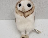 Folkmanis Mini Barn Owl Finger Puppet 4.5&quot; Full Body Realistic White Bab... - $12.77