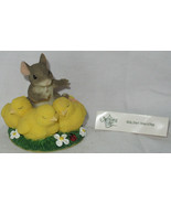 Charming Tails by Fitz and Floyd SHHH, DON&#39;T MAKE A PEEP Mouse and 3 Chicks - $37.36