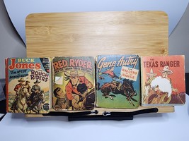 FOUR 1930s BIG LITTLE BOOKS Western BUCK JONES Gene Autry TEXAS RANGER R... - $22.05