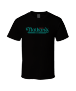 Nathan&#39;s Famous Hot Dog logo Men&#39;s Tee Shirt T-shirt Unisex free shipping - $22.04+