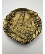 Vintage Brass DINANT ROCHER BAYARD Ash Tray 4.5” NB1 - €13,75 EUR